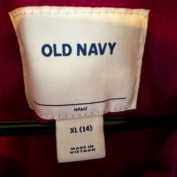 Old Navy puffer vest. Hot pink color. Girls size XL. Two hand pockets, full zip. - Picture 2 of 5